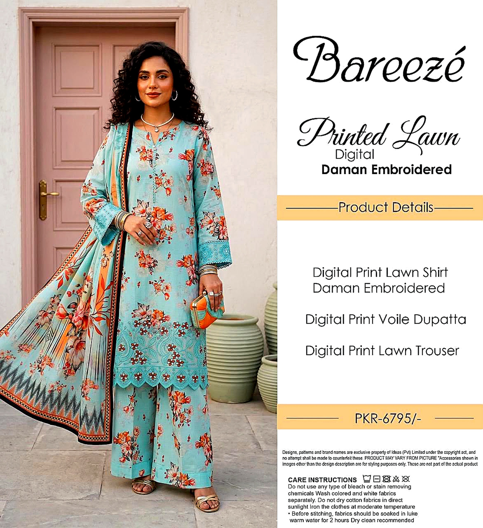 Summer Collection 2026 – Embroidered Lawn 3-Piece Suit